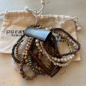 Brown and tan bracelet